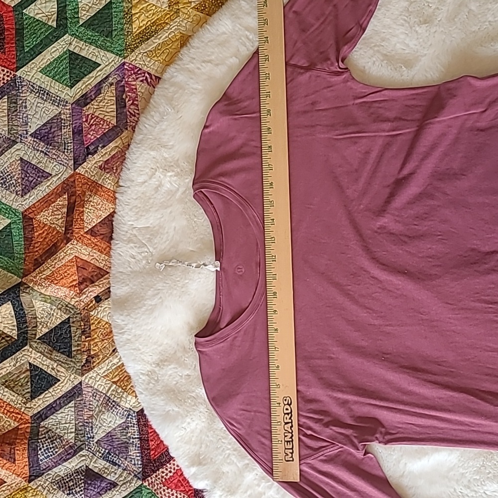 Lululemon Maeve To The Point Long Sleeve Assymetical Hem Side Tie Top - Picture 5 of 8